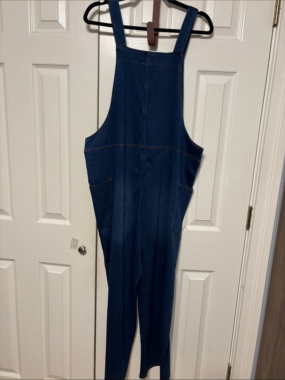 Halara Flex Denim Wide Leg Stretch Plus Overalls - Picture 7 of 13